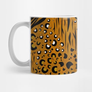 AFRICAN Safari Collage Brown Mug